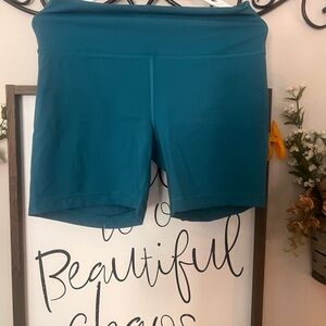 Lululemon Athletica Teal Bike Shorts